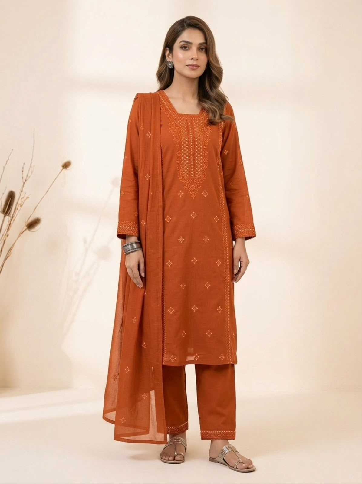 YNF Wholesale Heavy Roman Silk Embroidery Suits  | Surat Manufacturer