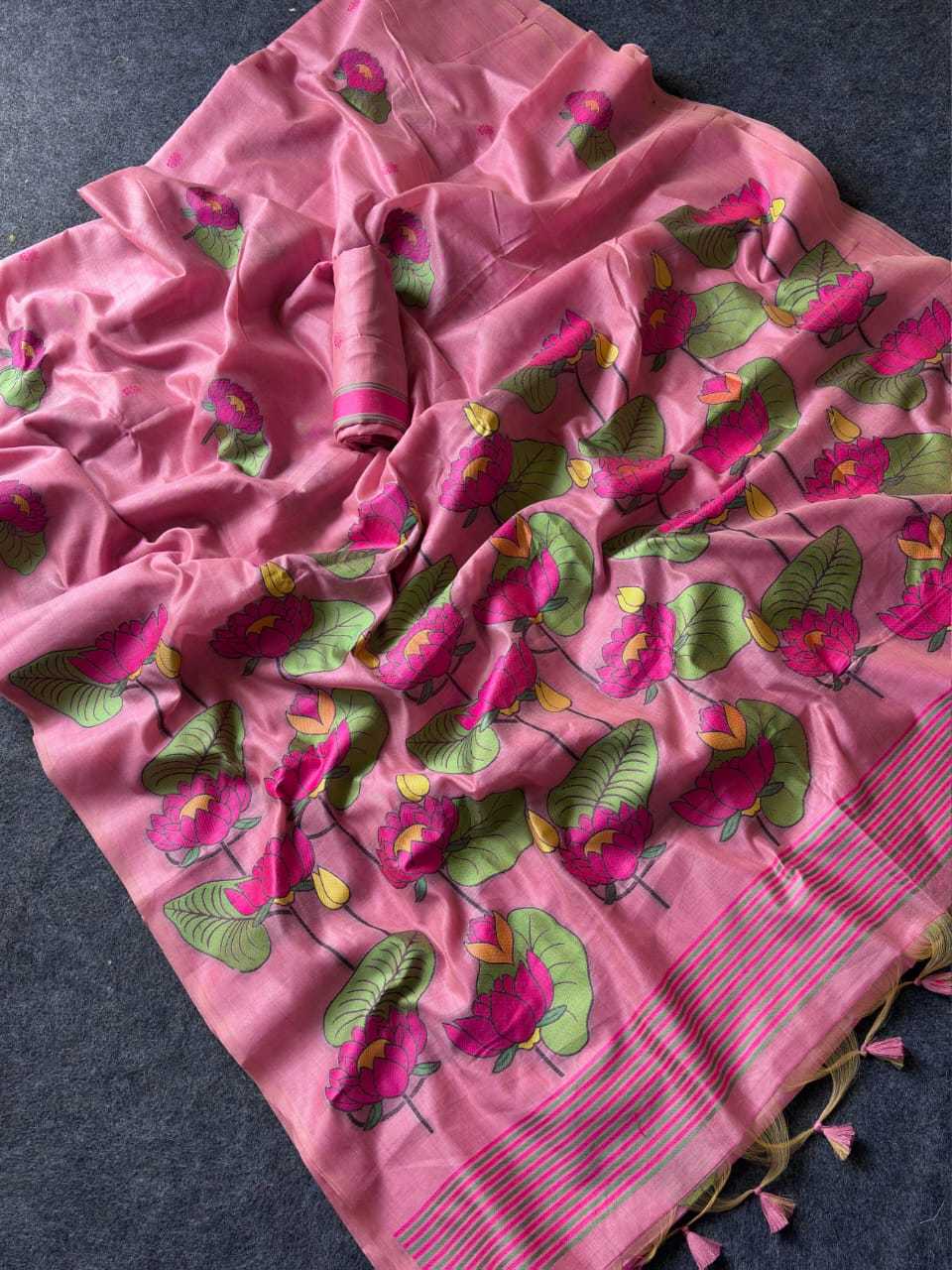 YNF Wholesale Cotton Fancy Sarees KESH679 Lotus | Surat Manufacturer