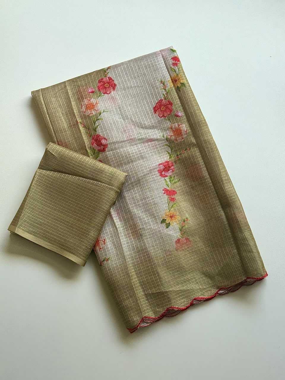 YNF Wholesale Kota Checks Printed Sarees  | Surat Manufacturer