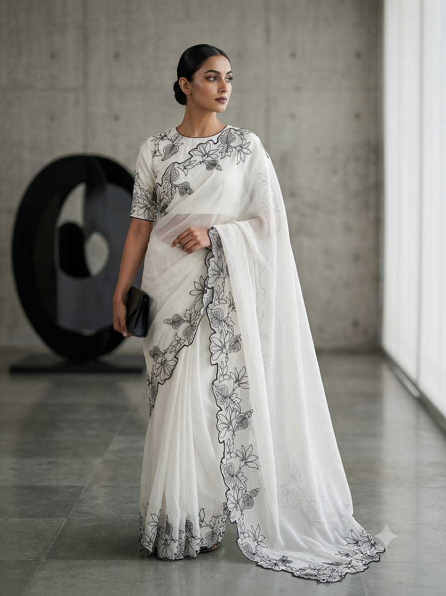 YNF Wholesale Georgette Georgette Sarees  | Surat Manufacturer