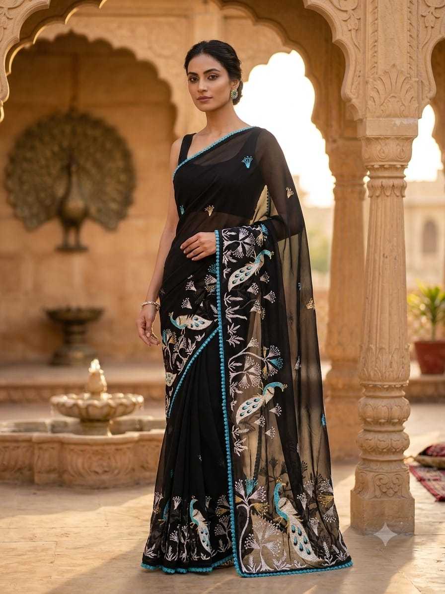 YNF Wholesale Georgette Georgette Sarees KESH682 GPO | Surat Manufacturer