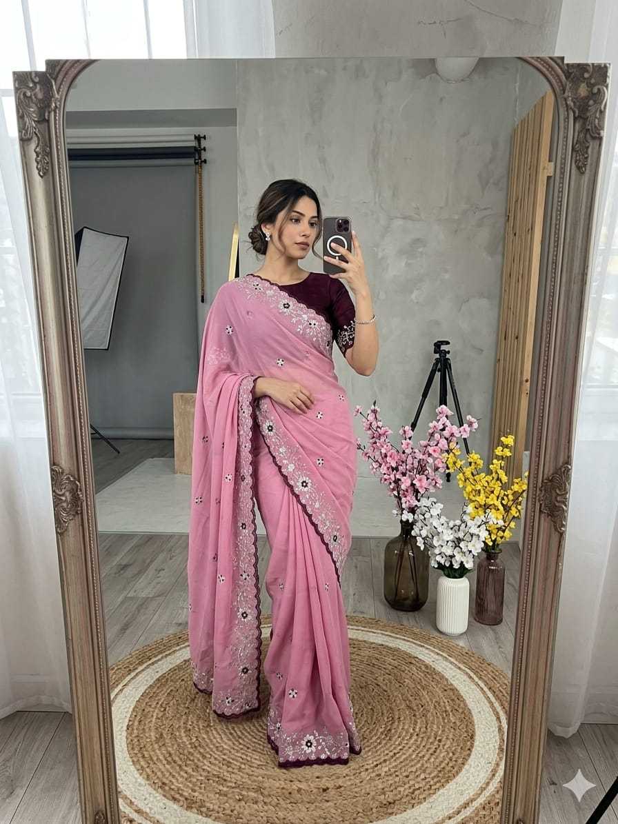 YNF Wholesale Georgette Georgette Sarees  | Surat Manufacturer