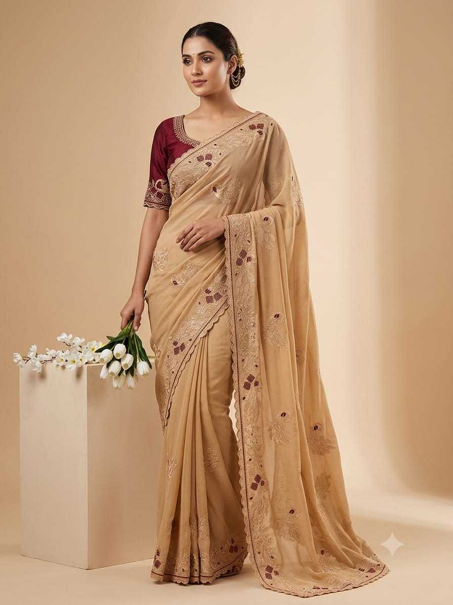 YNF Wholesale Georgette Designer Sarees  | Surat Manufacturer