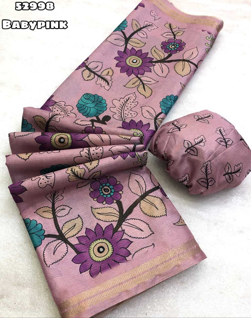 YNF Wholesale Tussar Silk Printed Silk Saree  | Surat Manufacturer