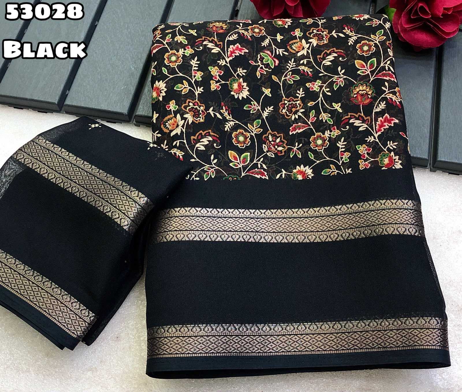 YNF Wholesale Chiffon Printed Sarees KESH683 Tashfi 3 | Surat Manufacturer