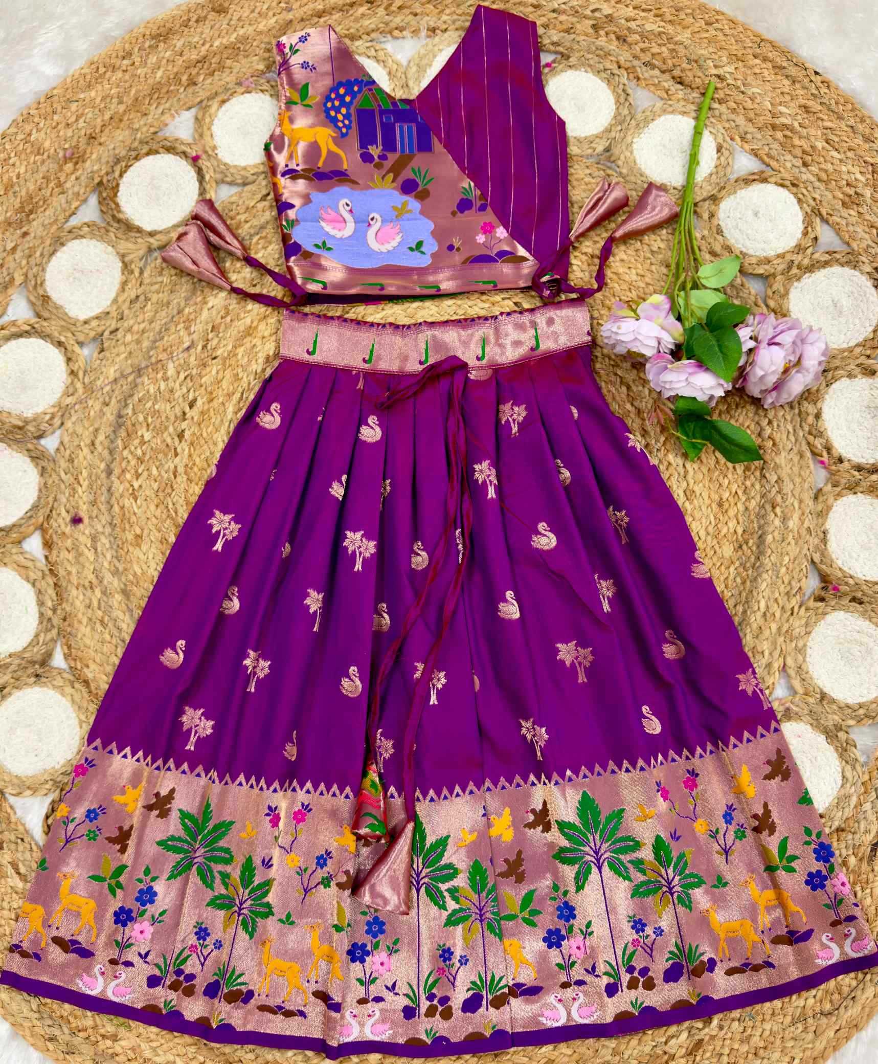 YNF Wholesale Soft Silk Kids Lehenga  | Surat Manufacturer