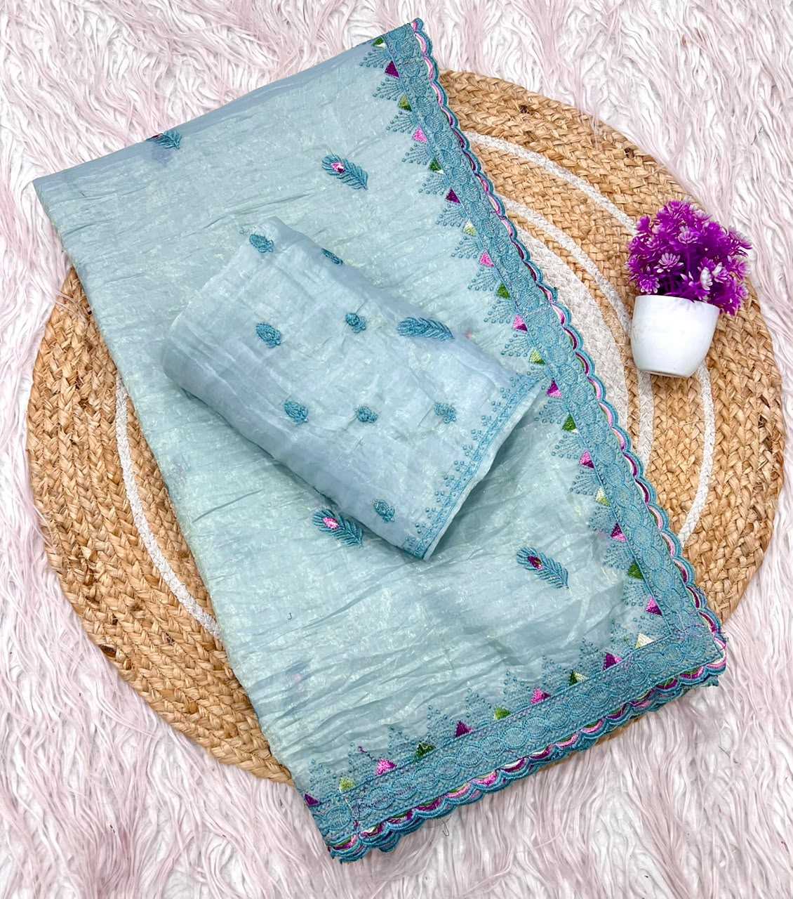 YNF Wholesale Soft Gold Crush Designer Sarees  | Surat Manufacturer