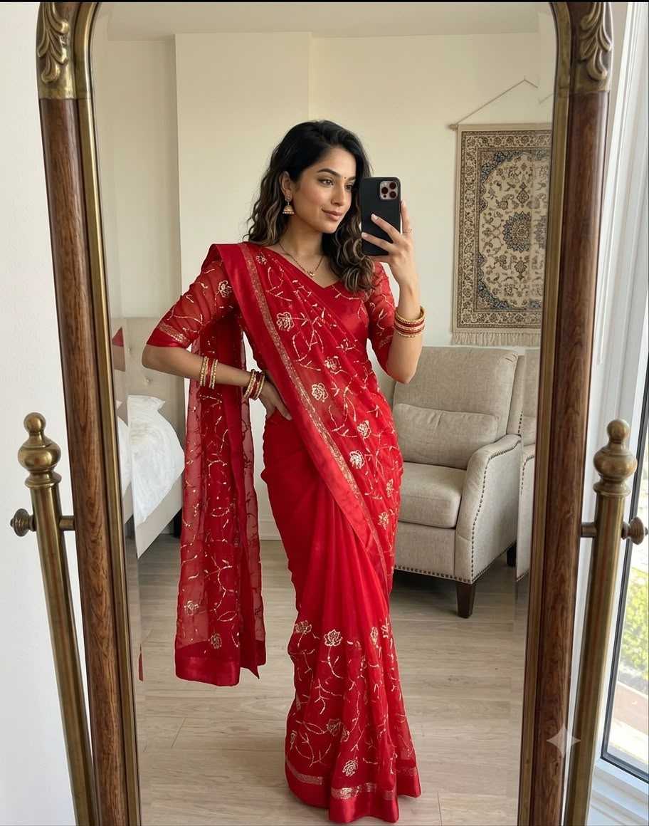 YNF Wholesale Pure Viscos Georgette Sarees  | Surat Manufacturer