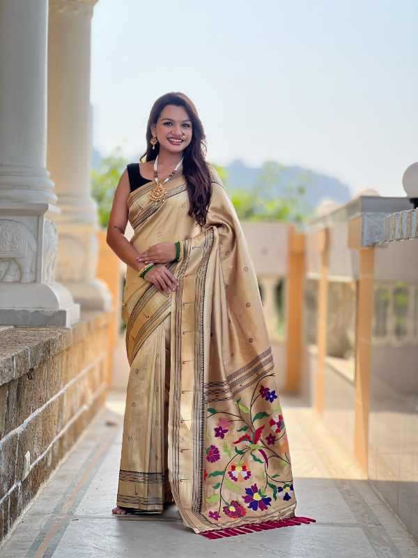 YNF Wholesale Tissue Tissue Silk Saree KESH700 Zari | Surat Manufacturer