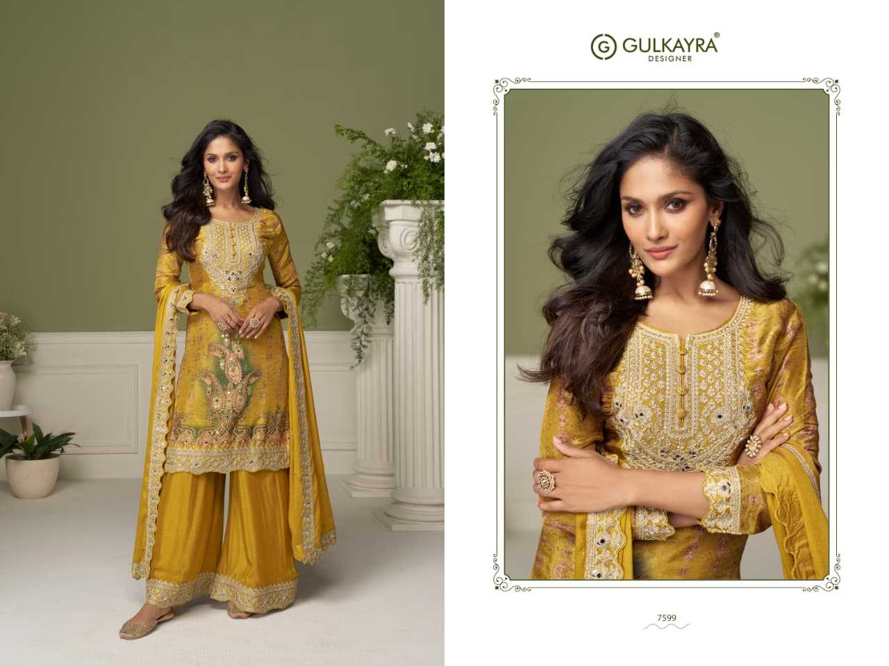 YNF Wholesale Chinon Silk Embroidery Suits  | Surat Manufacturer
