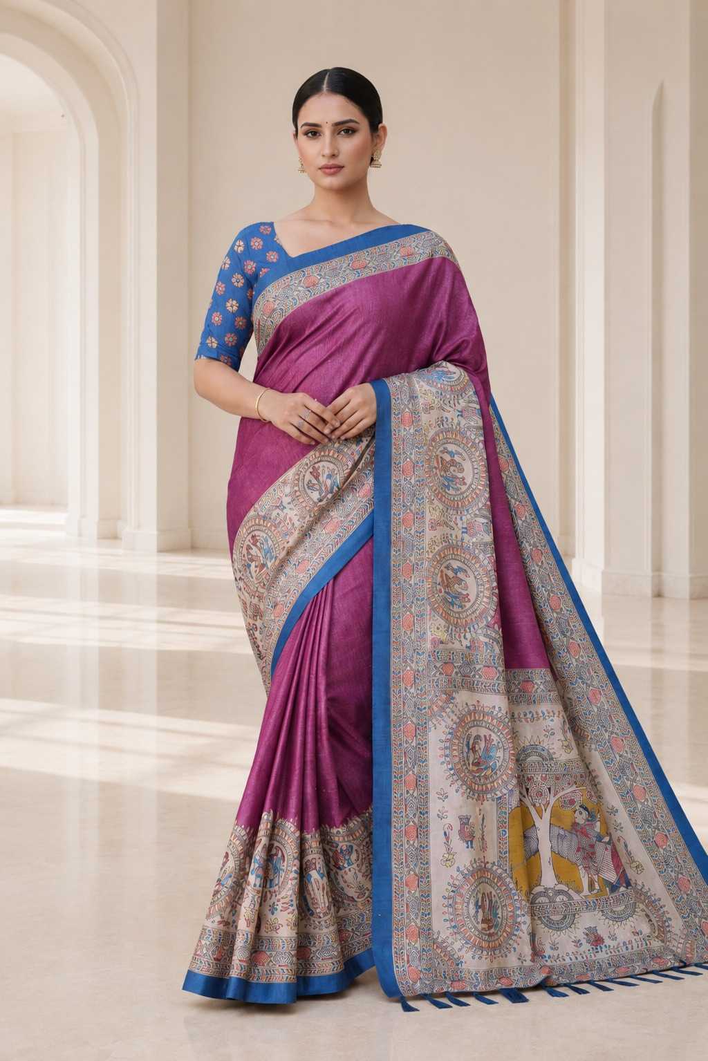YNF Wholesale Tussar Silk Tussar Silk Sarees  | Surat Manufacturer