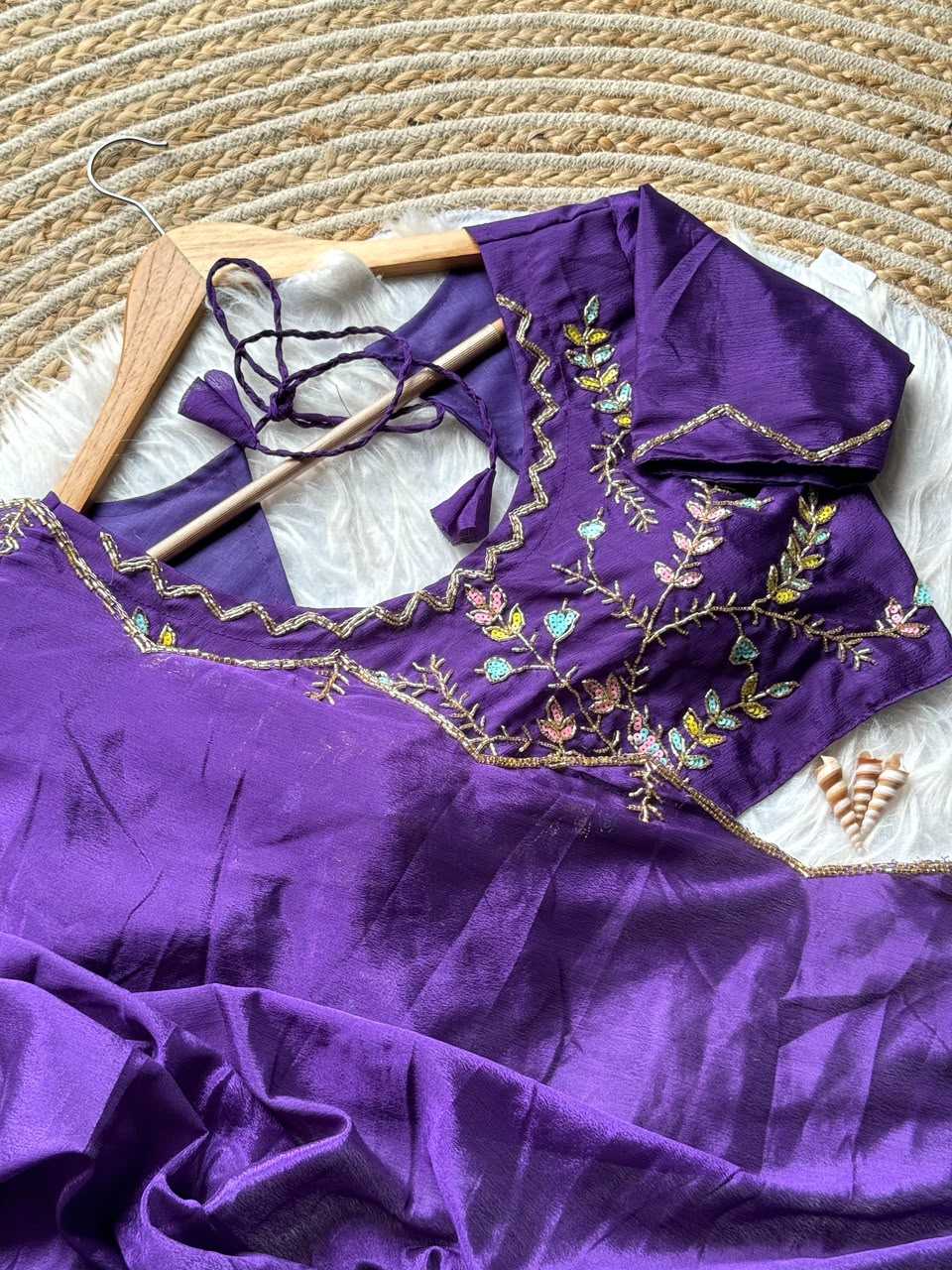 YNF Wholesale Chinon Sequence Sarees  | Surat Manufacturer