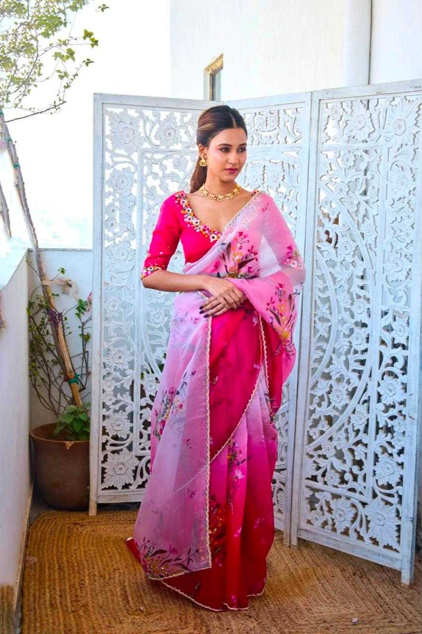 YNF Wholesale Organza Sequence Sarees  | Surat Manufacturer