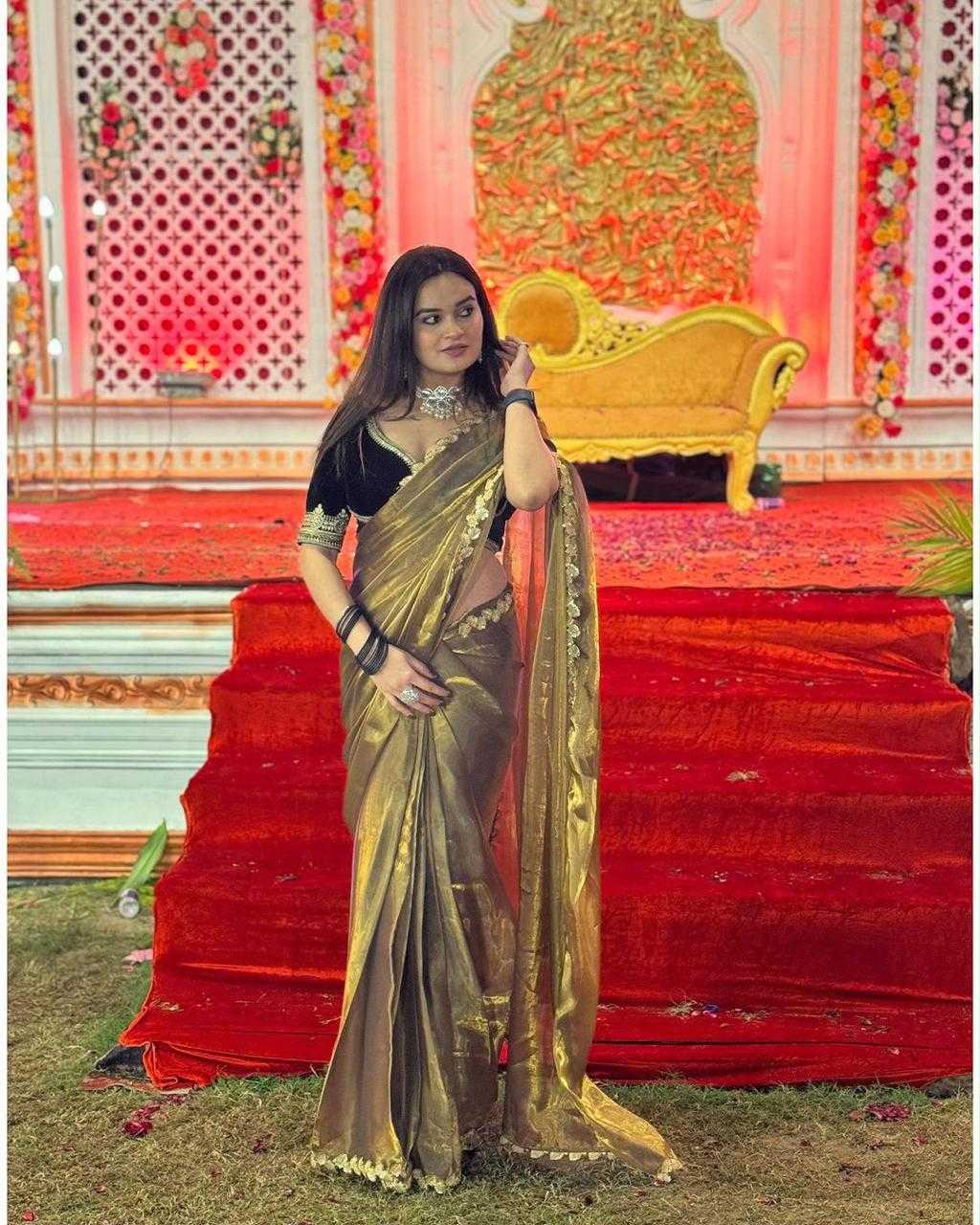 YNF Wholesale Soft Gold Crush Hand Work Sarees  | Surat Manufacturer