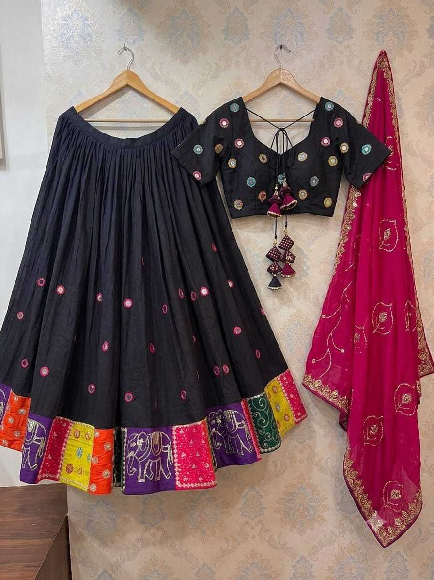 YNF Wholesale Heavy Roman Silk Embroidered Lehenga  | Surat Manufacturer