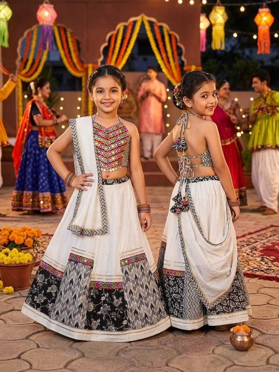YNF Wholesale Cotton Kids Lehenga  | Surat Manufacturer