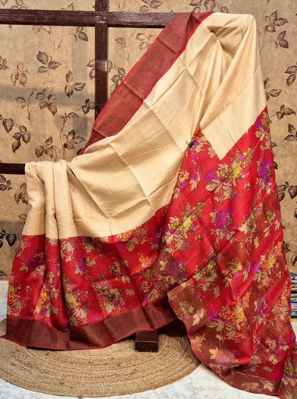 YNF Wholesale Tussar Silk Soft Silk Sarees  | Surat Manufacturer