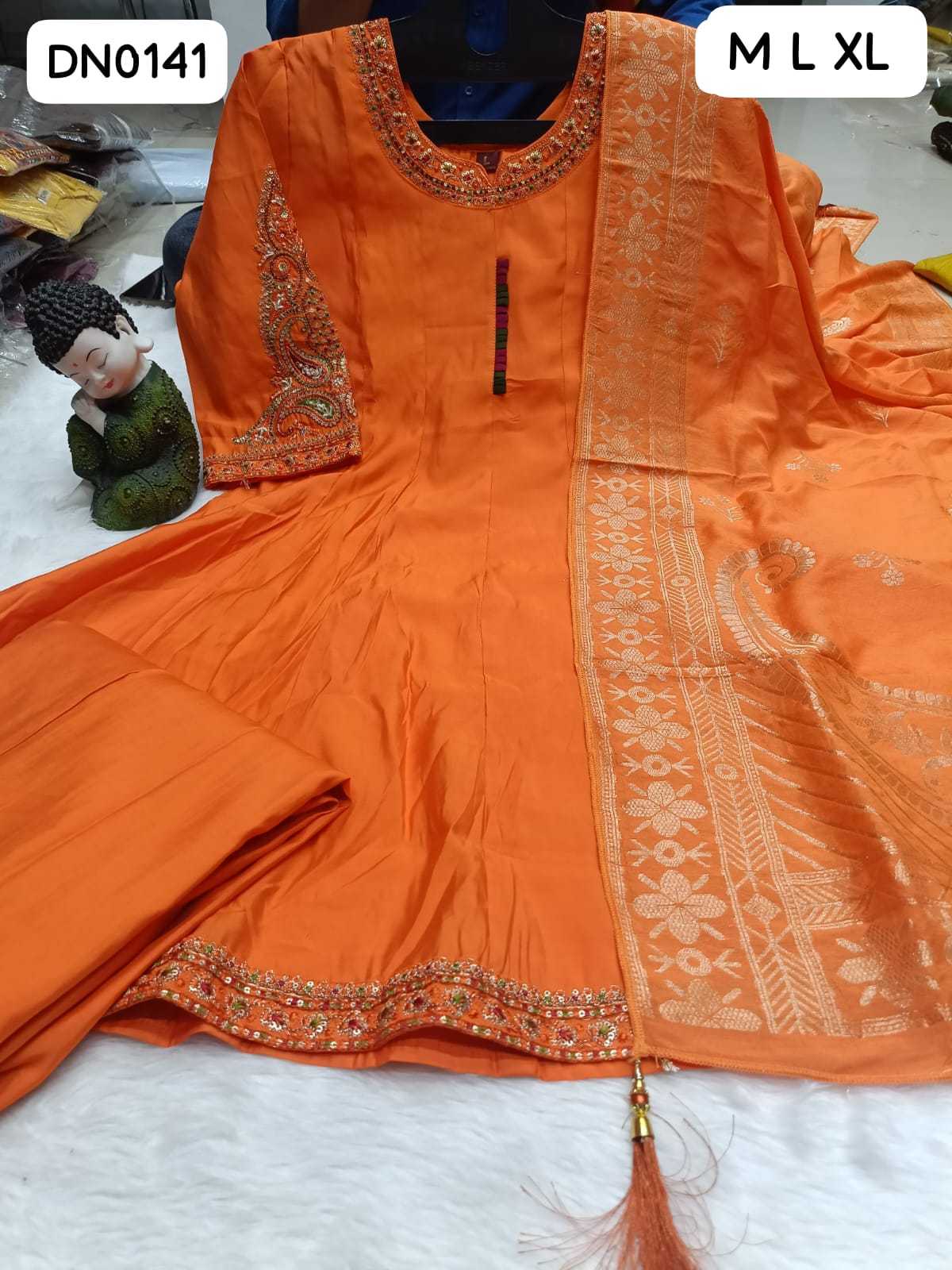 YNF Wholesale Heavy Roman Silk Party Wear Kurtis  | Surat Manufacturer