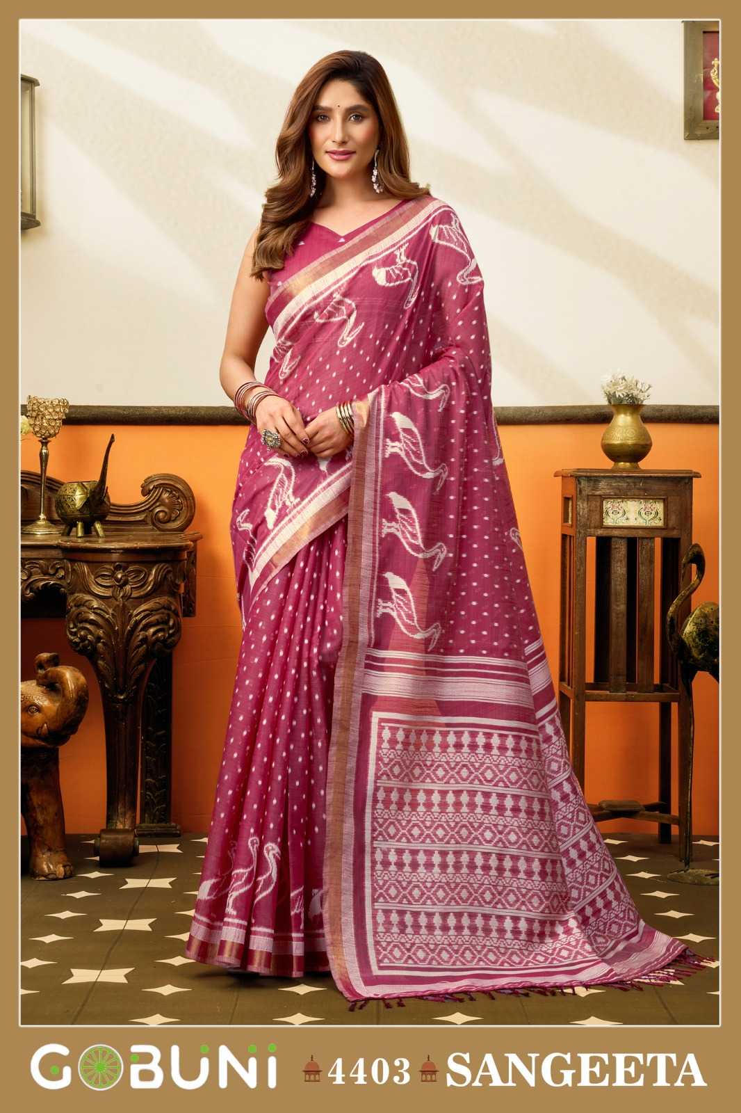 YNF Wholesale Cotton Traditional Sarees KESH722 Gobuni Sangeeta | Surat Manufacturer