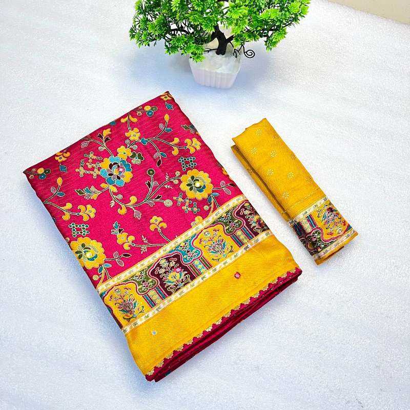 YNF Wholesale Pashmina Soft Silk Sarees  | Surat Manufacturer