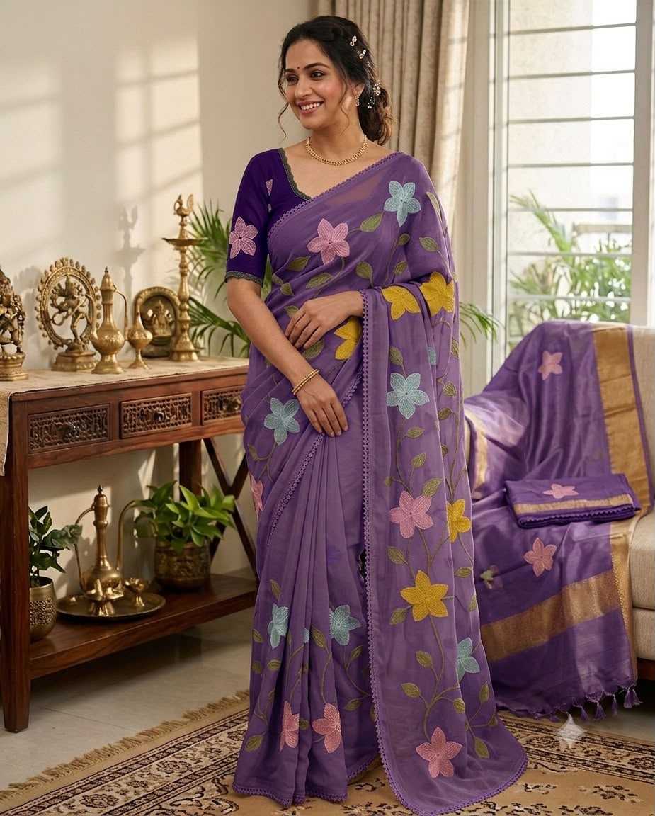 YNF Wholesale Georgette Designer Sarees  | Surat Manufacturer
