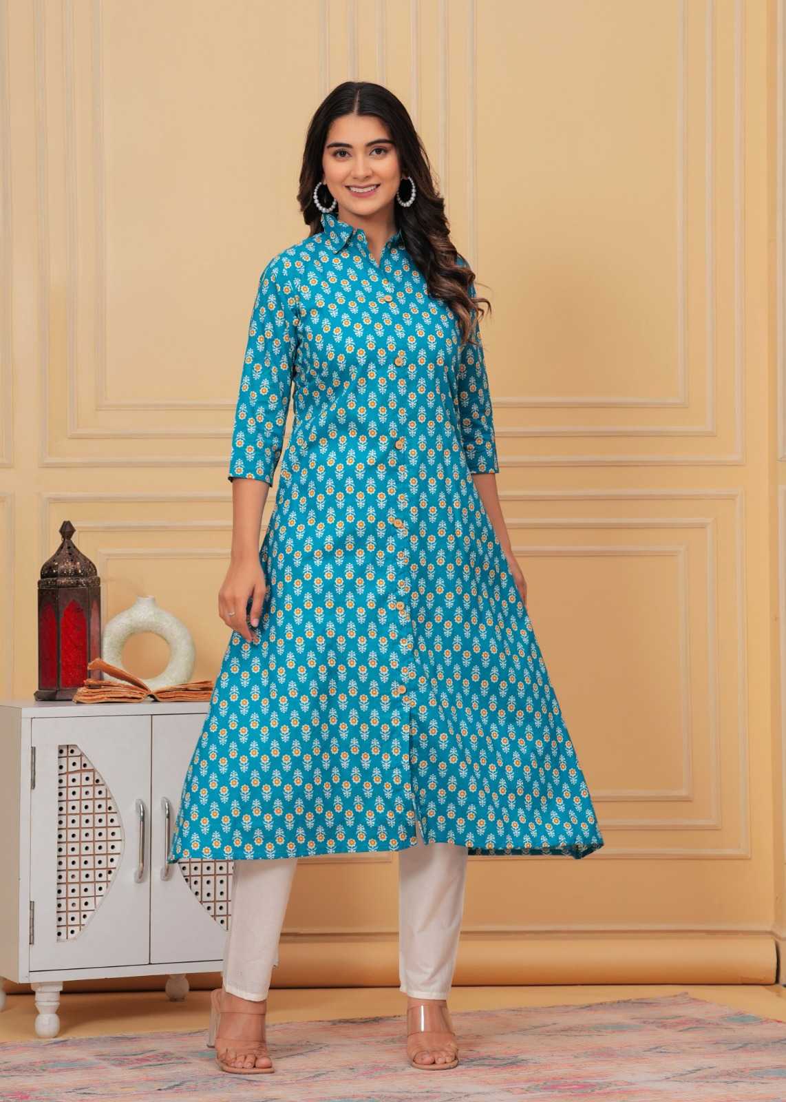 YNF Wholesale Pure Cotton Designer Kurtis  | Surat Manufacturer