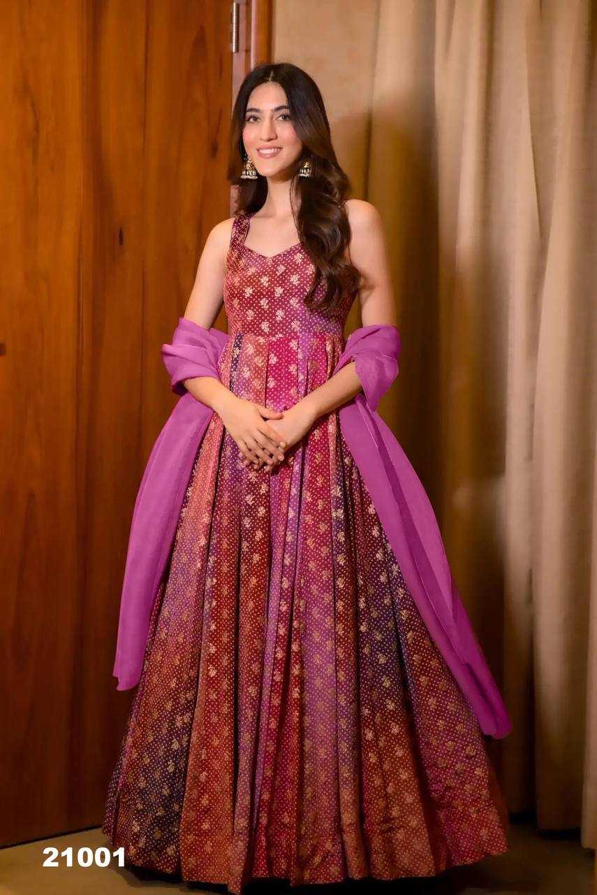 YNF Wholesale Heavy Rayon Printed Gowns KESH744 21 | Surat Manufacturer