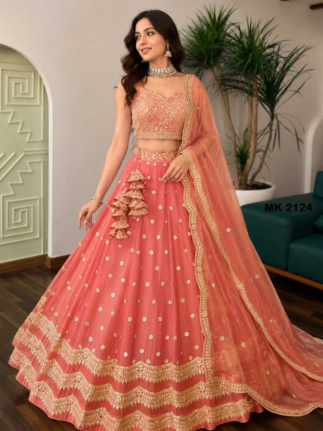 YNF Wholesale Heavy Silk Designer Lehenga  | Surat Manufacturer