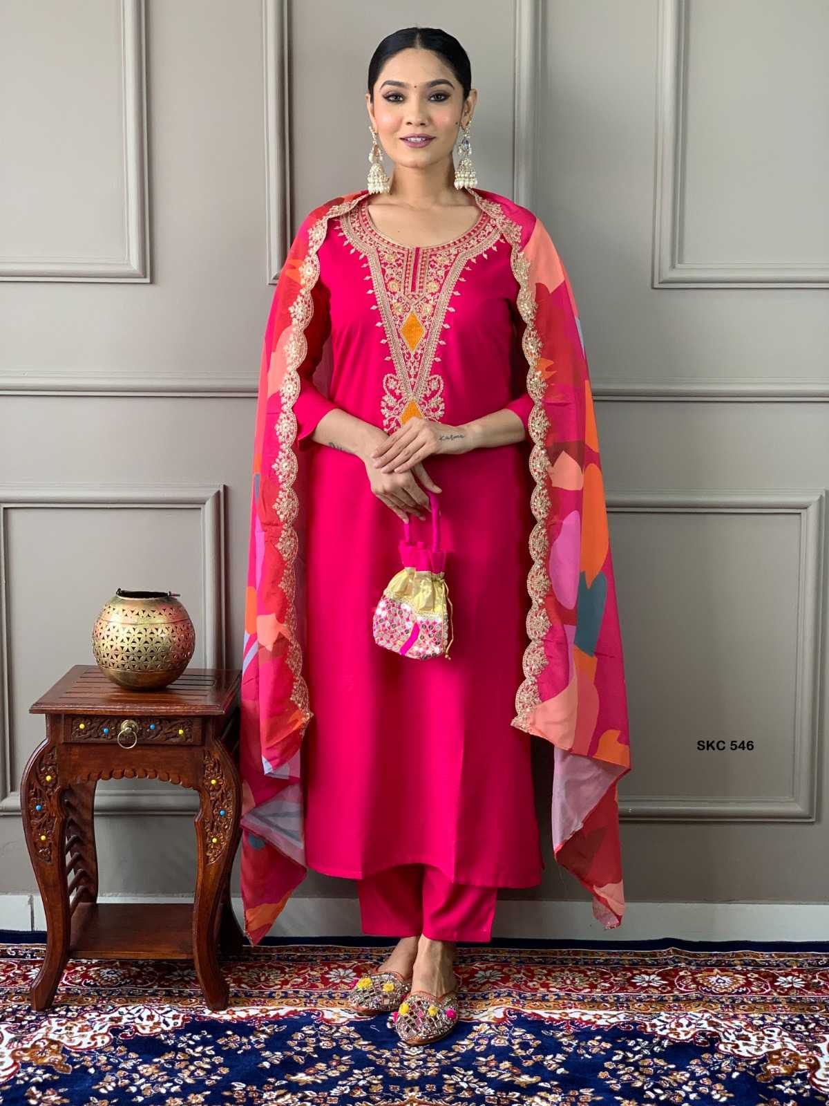 YNF Wholesale Viscose Chanderi Designer Kurtis  | Surat Manufacturer