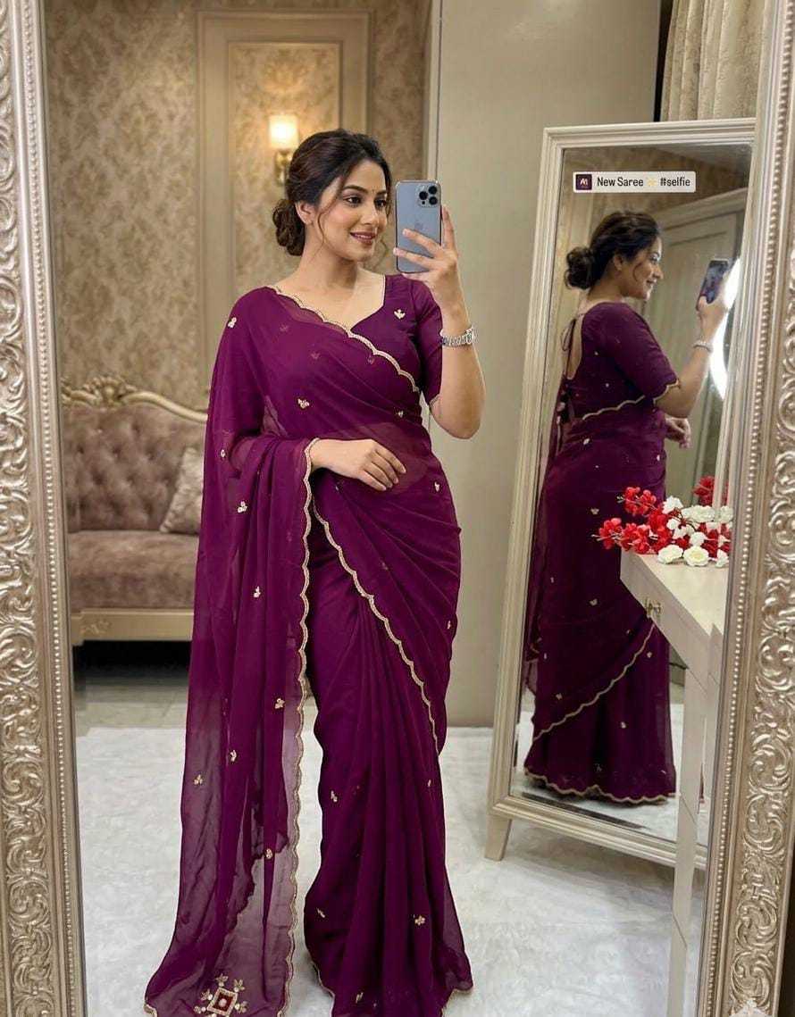 YNF Wholesale Georgette Designer Sarees  | Surat Manufacturer