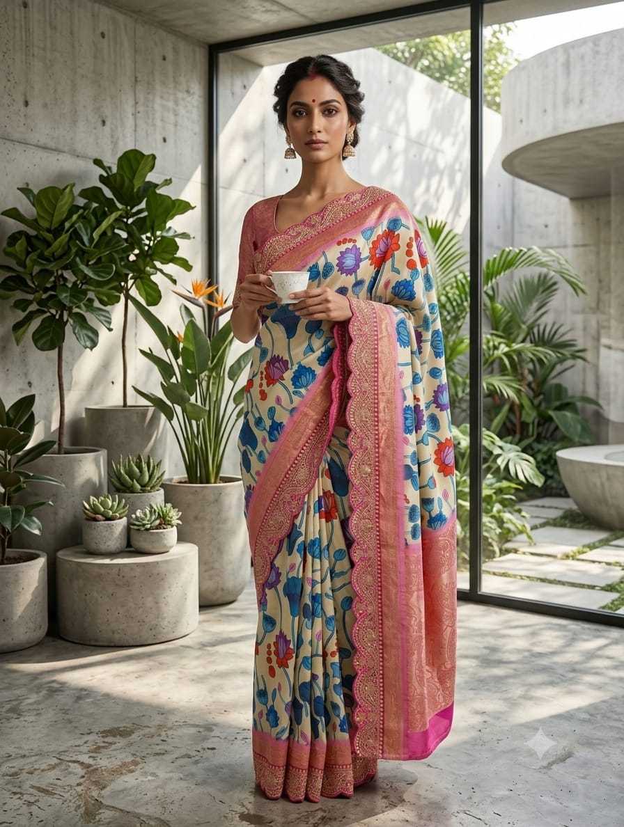 YNF Wholesale Dola Silk Printed Silk Saree  | Surat Manufacturer
