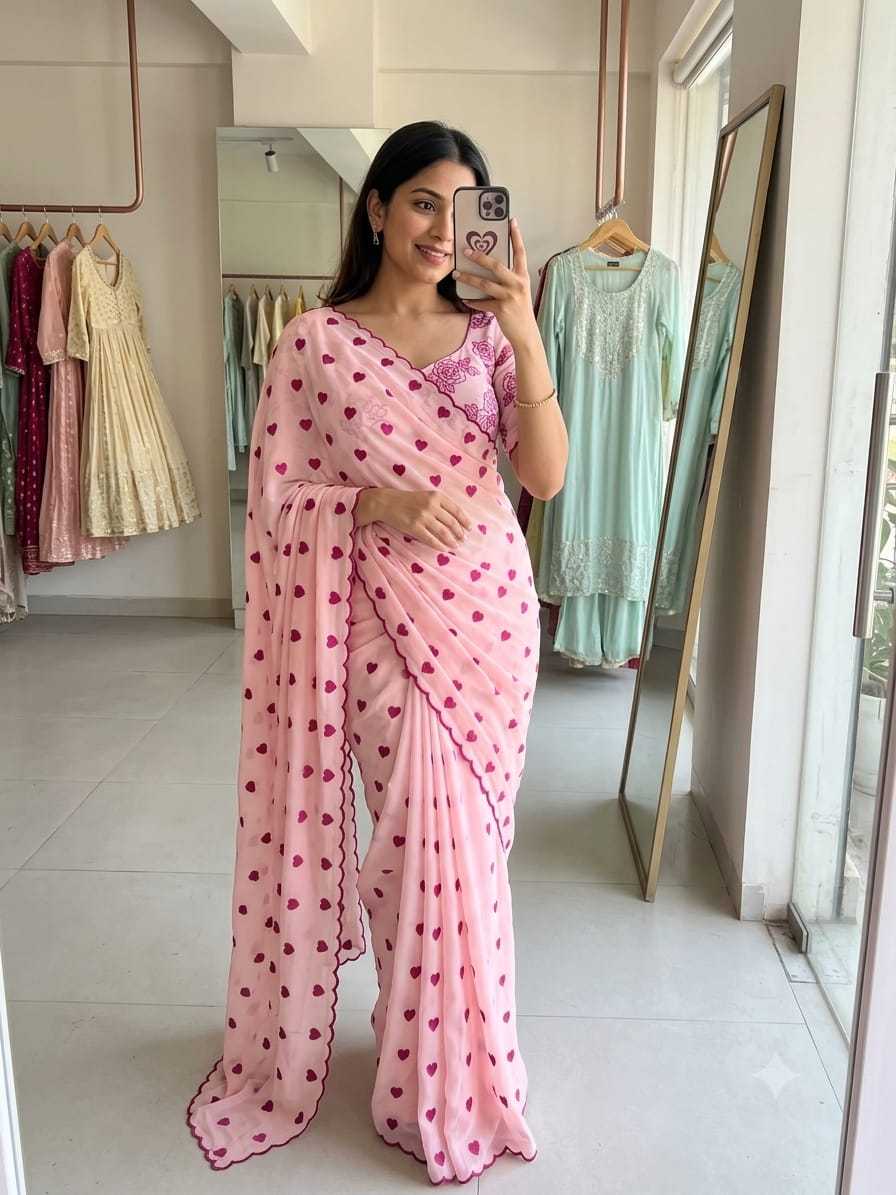 YNF Wholesale Georgette Designer Sarees  | Surat Manufacturer