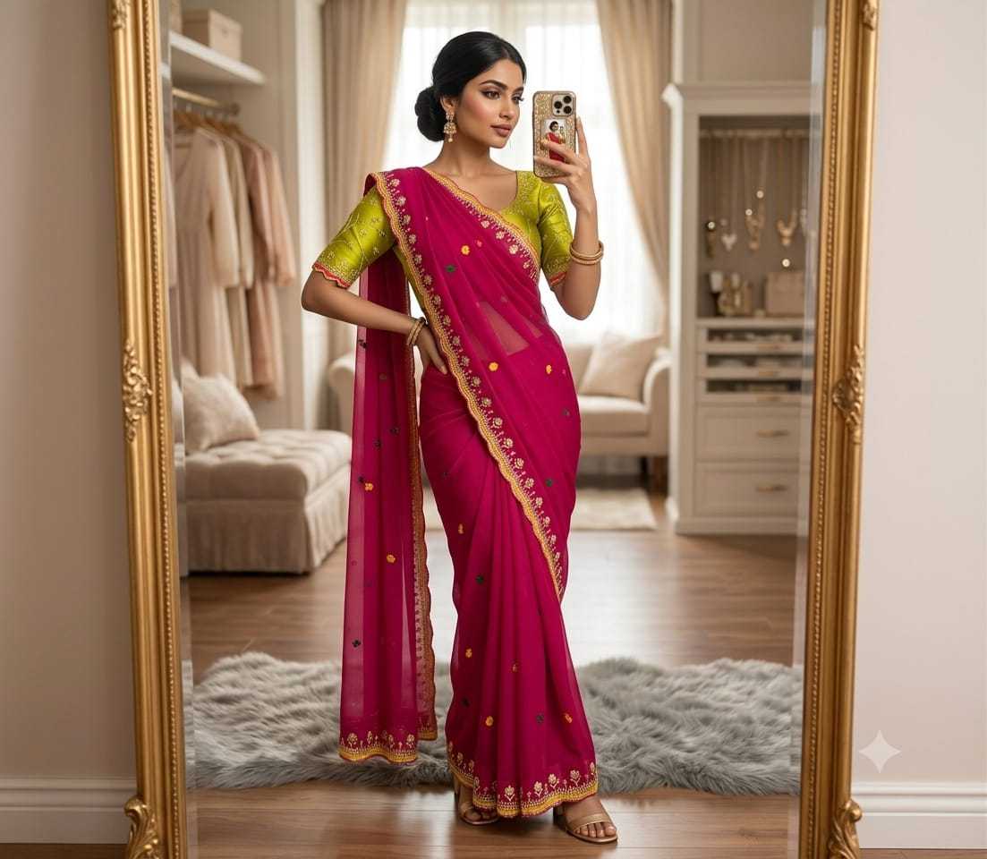 YNF Wholesale Chiffon Designer Sarees  | Surat Manufacturer