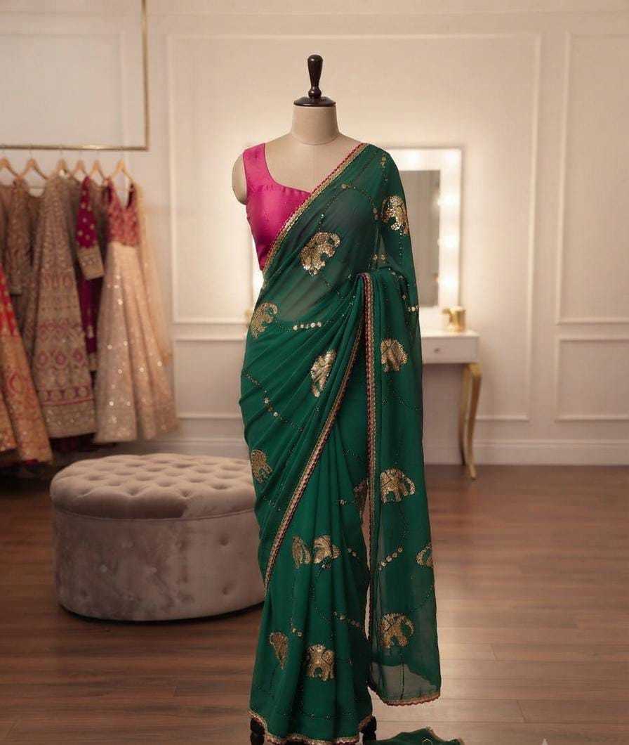 YNF Wholesale Chiffon Designer Sarees  | Surat Manufacturer