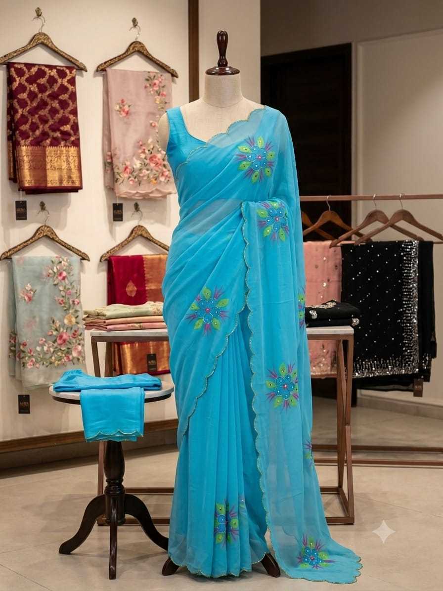 YNF Wholesale Georgette Printed Sarees  | Surat Manufacturer