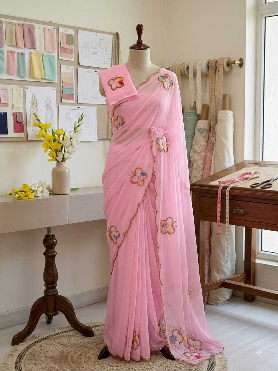 YNF Wholesale Georgette Party Wear Sarees  | Surat Manufacturer