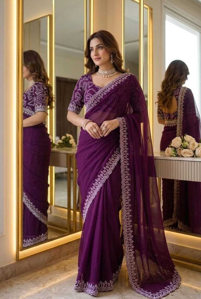 YNF Wholesale Georgette Georgette Sarees  | Surat Manufacturer