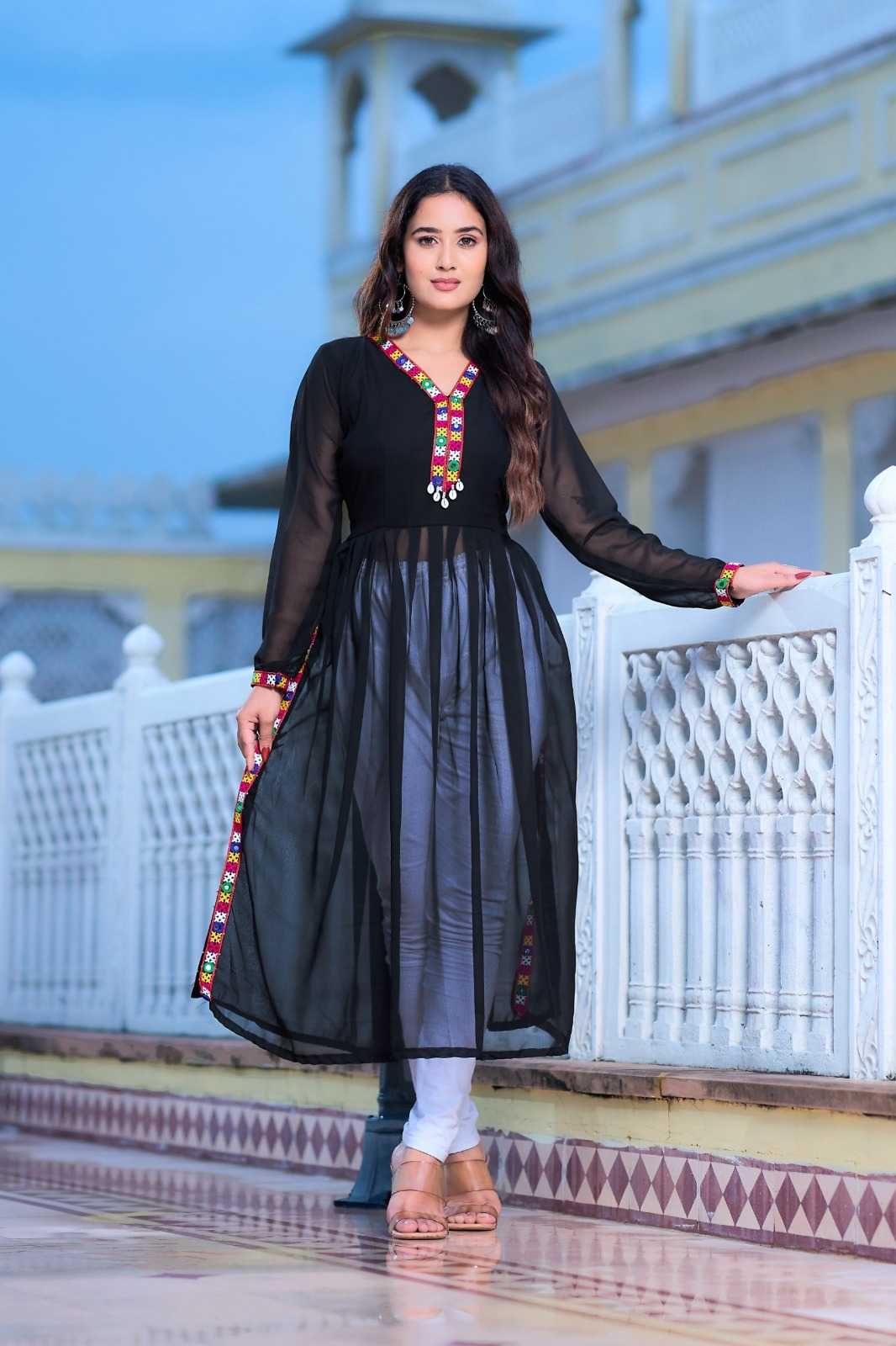 YNF Wholesale Faux Georgette Designer Kurtis KESH751 1026 | Surat Manufacturer