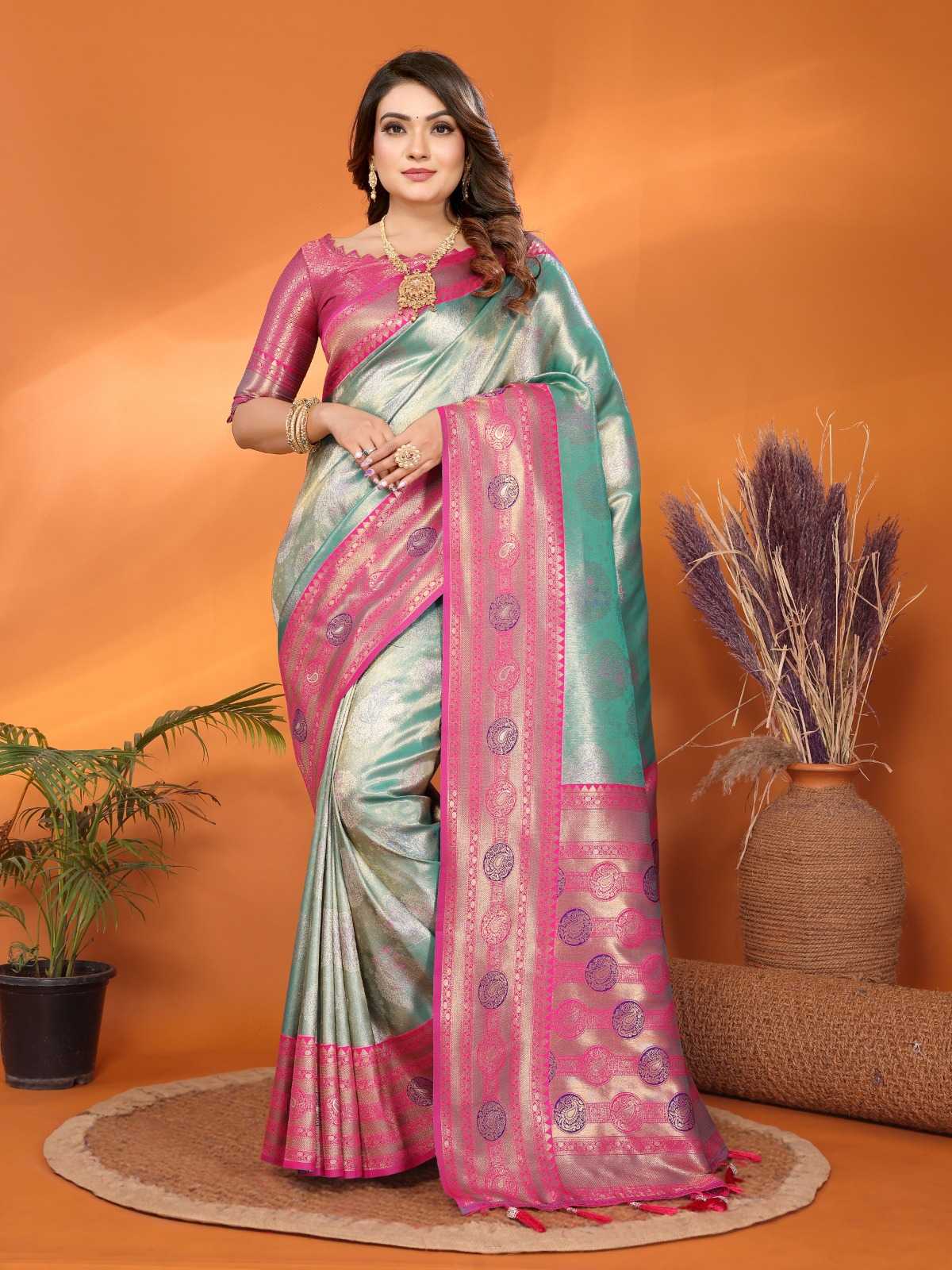 YNF Wholesale Tissue Silk Designer Sarees  | Surat Manufacturer