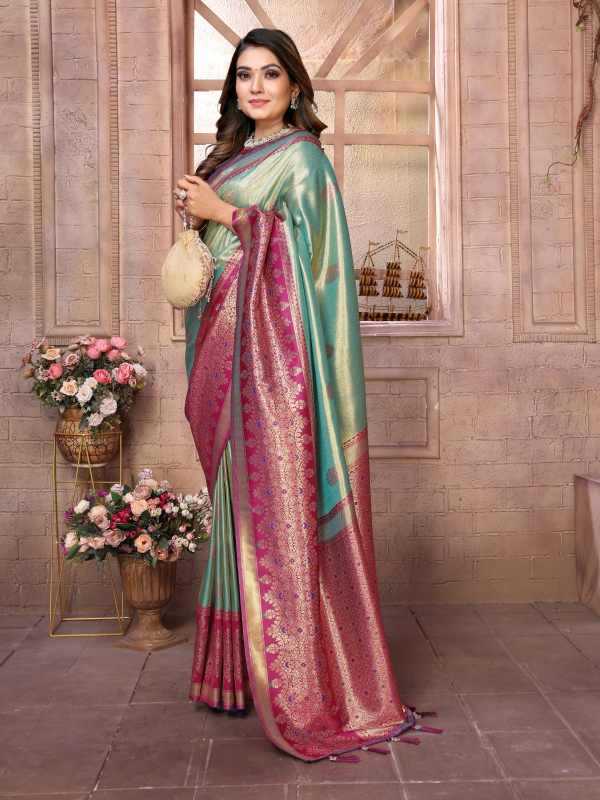 YNF Wholesale Tissue Silk Designer Sarees  | Surat Manufacturer