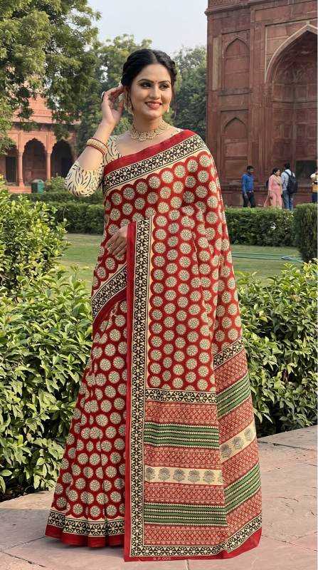 YNF Wholesale Pure Cotton Designer Sarees | Surat Manufacturer