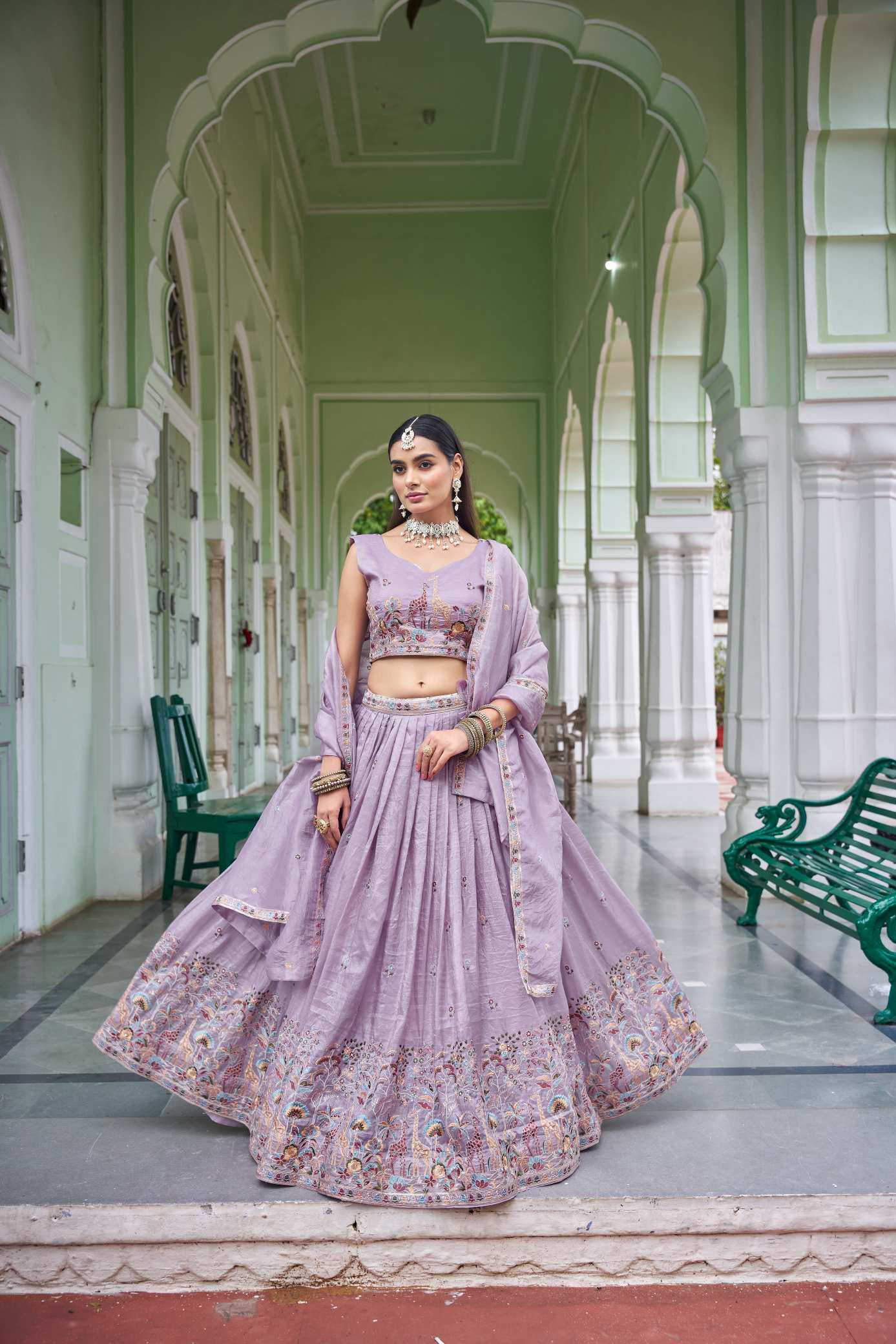 YNF Wholesale Soft Gold Crush Designer Lehenga Choli  | Surat Manufacturer