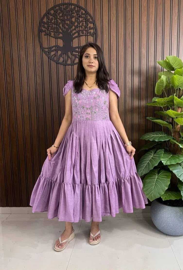 YNF Wholesale Cotton Fancy Gowns  | Surat Manufacturer