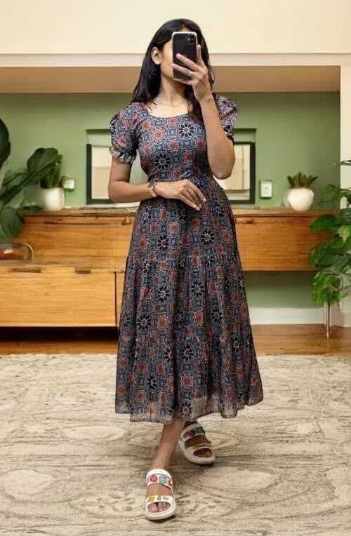 YNF Wholesale Soft Cotton Silk Printed Gowns  | Surat Manufacturer
