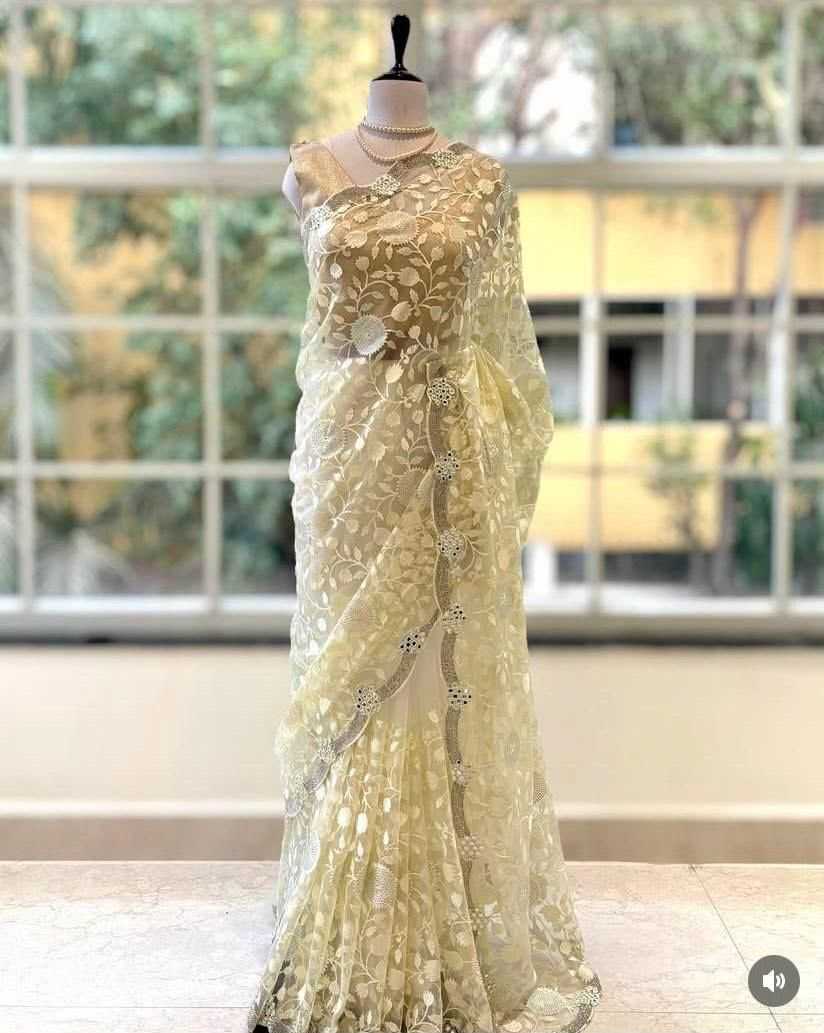 YNF Wholesale Organza Designer Sarees  | Surat Manufacturer