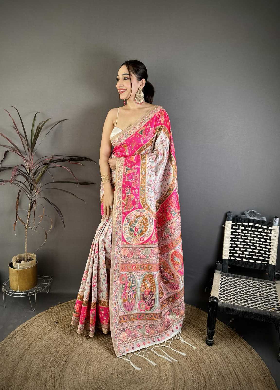 YNF Wholesale Pashmina Designer Sarees  | Surat Manufacturer