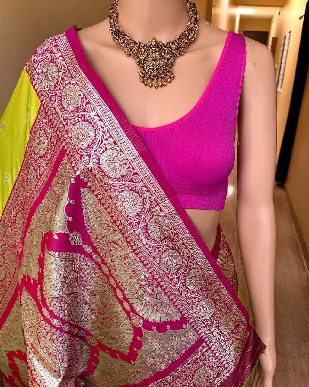 YNF Wholesale Banarasi Soft Silk Butta Sarees  | Surat Manufacturer