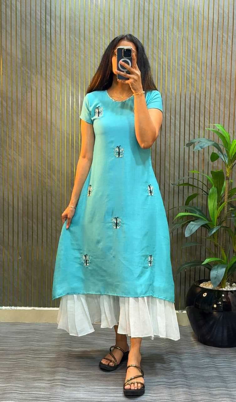 YNF Wholesale Vichitra Silk Silk Kurtis  | Surat Manufacturer