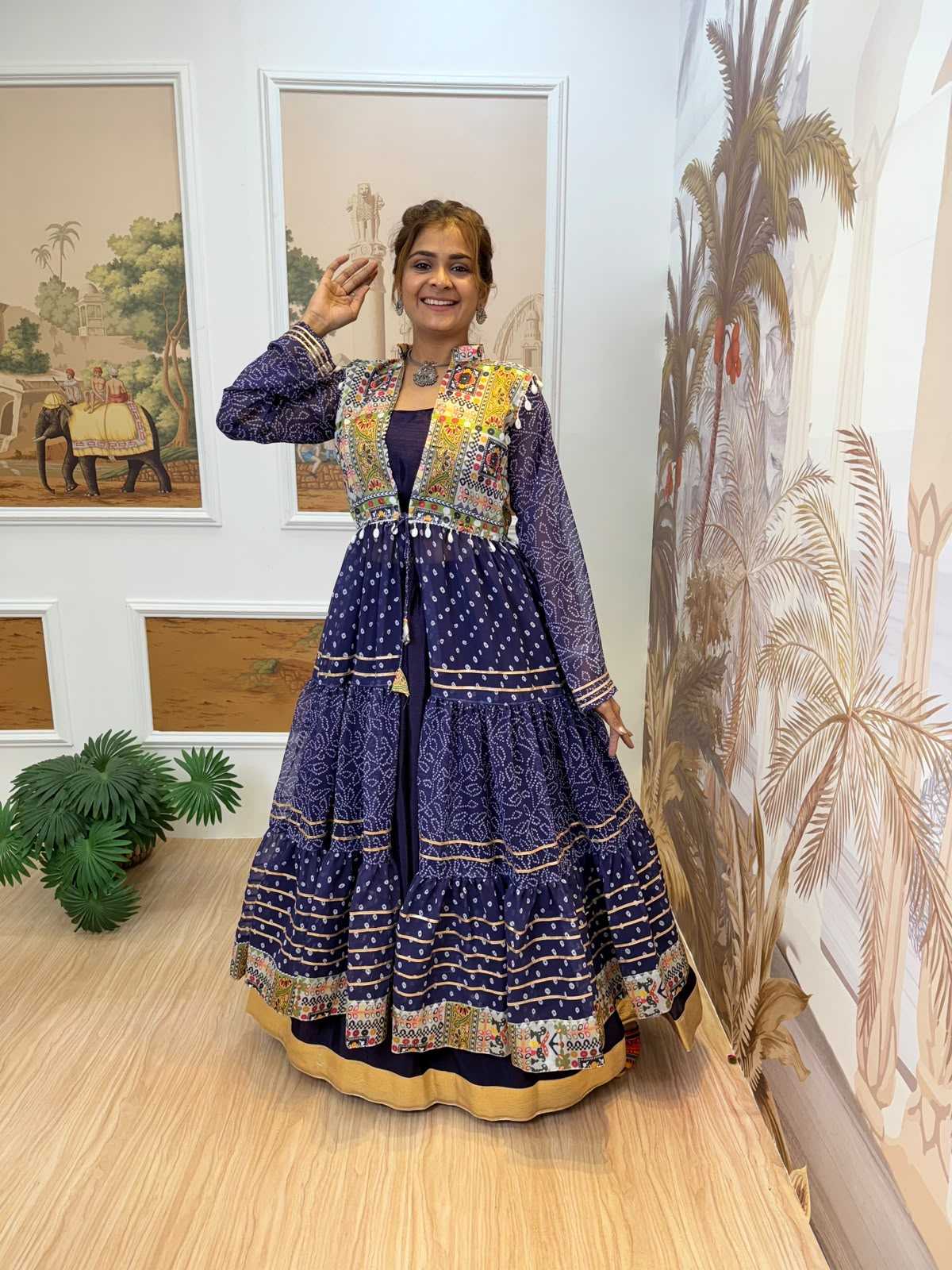YNF Wholesale Chinon Printed Lehenga  | Surat Manufacturer