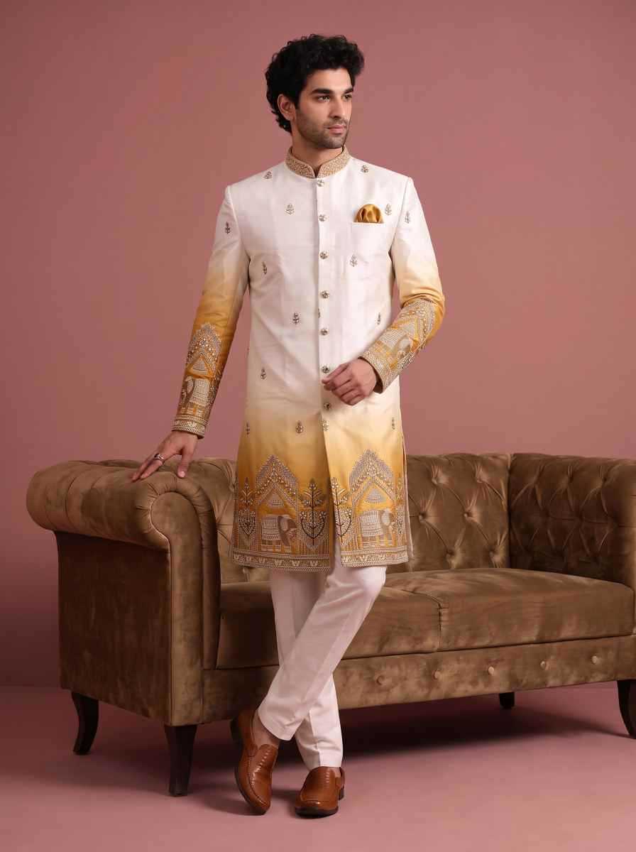 YNF Wholesale Satin Indo Western  | Surat Manufacturer